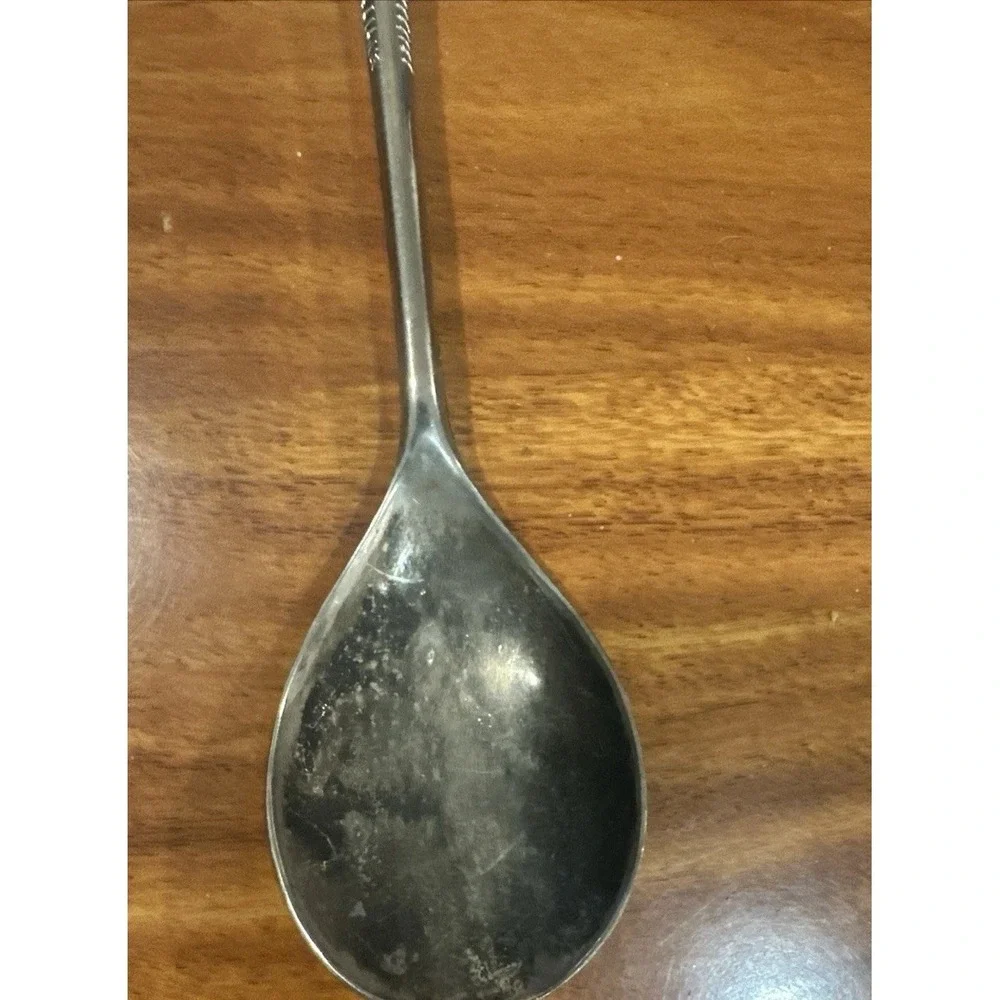 Vintage Silver Plated Salad‎ Serving Spoon 9